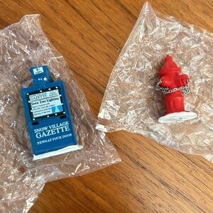 Dept 56 Village Accessory Snow Village Fire Hydrant Paper Box #809013